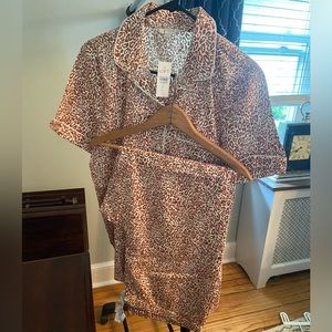 LOFT Leopard Print Pajama Set